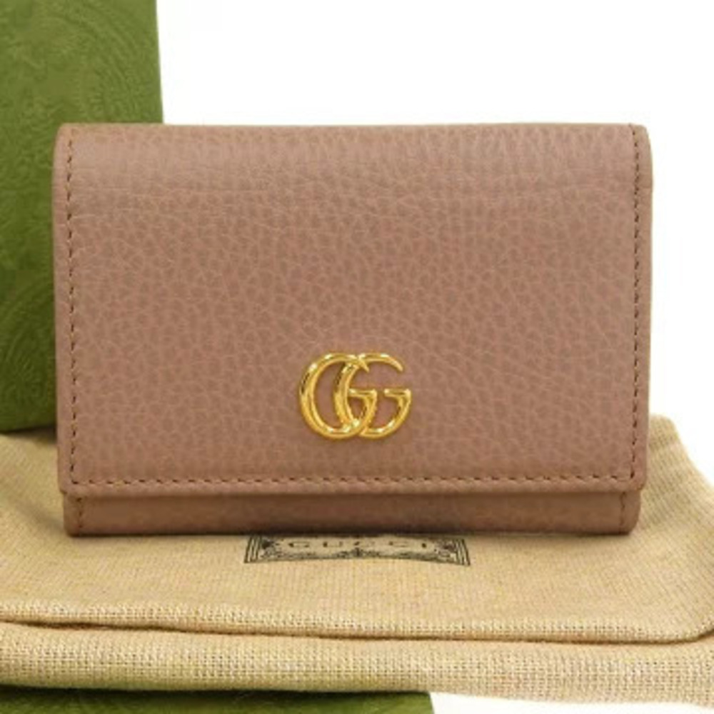 Gucci GG Marmont Wallet Compact Snap Closure Folding
